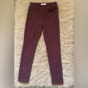 KanCan Maroon Skinny Jeans
